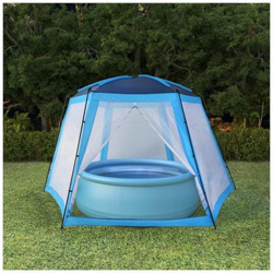 Tenda Per Piscina In Tessuto 500x433x250 Cm Blu en oferta