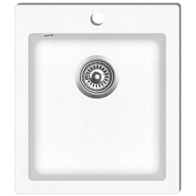 Lavandino Cucina Granito Bianco Crema Solo Lavello Con Montaggio Sopra