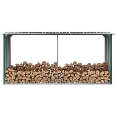 Capannone Da Giardino In Acciaio Zincato 330x92x153cm Verde