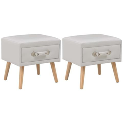 Comodini Bianchi 2 Pz 40x35x40 Cm In Similpelle precio