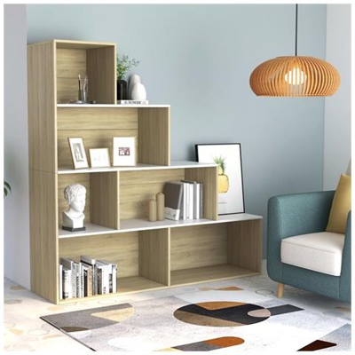 Libreria / divisorio Rovere Bianco Sonoma 155x24x160cm Truciolato