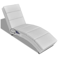 Poltrona Da Massaggio Elettrica, Schienale Funzionale, Bianco en oferta