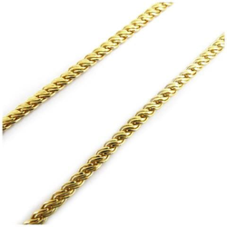 oro placcato collana a catena 'maille anglaise fantaisie' 50 cm 5 mm - [ l2995] en oferta