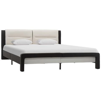 Giroletto Nero E Bianco In Similpelle 160x200 Cm