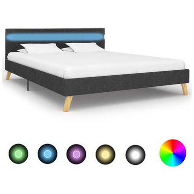 Giroletto Con Luci Led In Tessuto Grigio Scuro 120x200 Cm