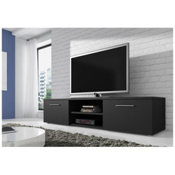 Mobile Da Soggiorno Mobile Tv Porta ''vegas'' - 150 Cm - Nero Opaco en oferta