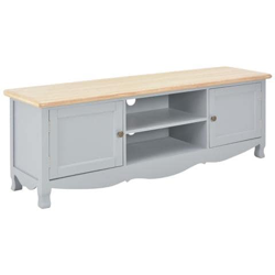 Mobile Porta Tv Grigio 120x30x40 Cm In Legno en oferta