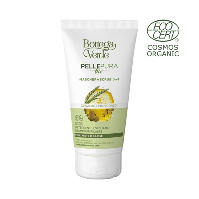 Pelle pura bio - Maschera scrub 3 in 1