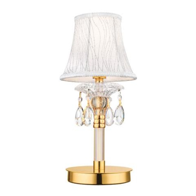 I-MONET / L - Lampada da tavolo trasparente con finiture oro 40 watt E14
