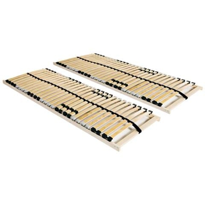 Reti A Doghe 2 Pz 7 Zone Con 28 Doghe In Legno Fsc 80x200 Cm