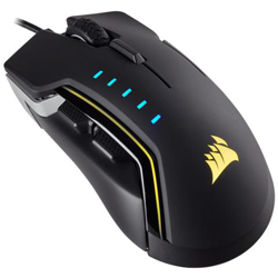 Mouse Gaming USB GLAIVE RGB Ottico con Illuminazione RGB 6 Tasti 16000 DPI Colore Nero (Alluminio) en oferta