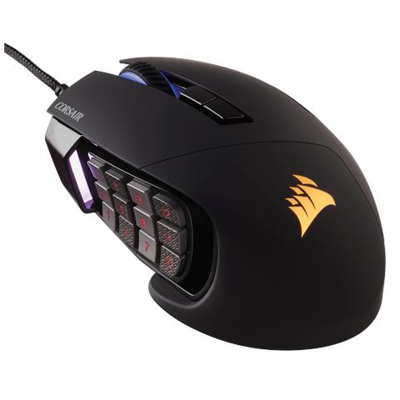 Mouse Gaming Scimitar PRO RGB Ottico per MOBA / MMO Colore Nero