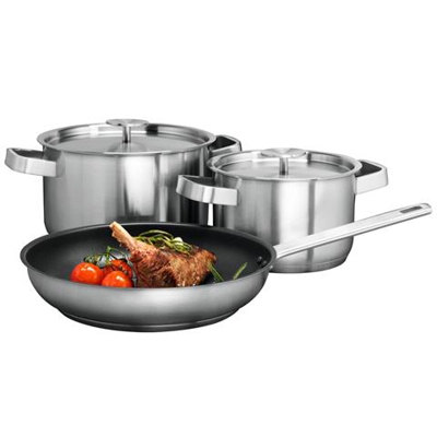A3SS Cookware Set in acciaio