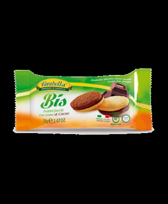 Farabella Bis Frollini Con Crema Al Cacao Senza Glutine 70g