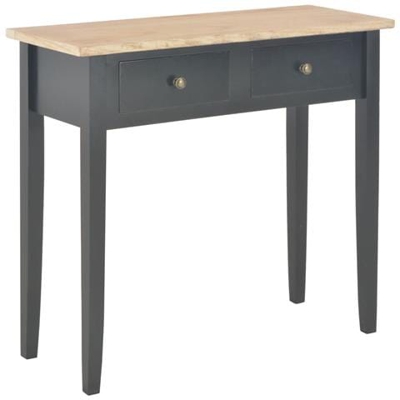 Consolle Da Trucco Nero 79x30x74 Cm In Legno