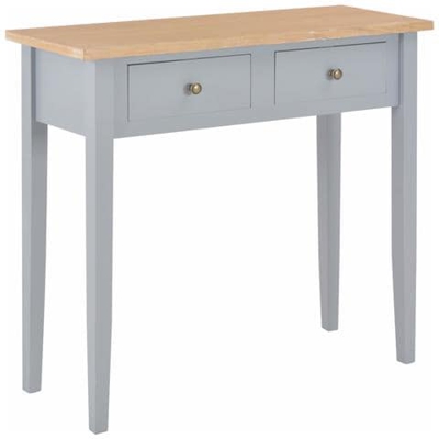 Consolle Da Trucco Grigio 79x30x74 Cm In Legno