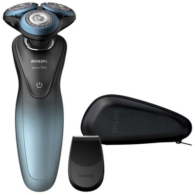 Series 7000 S7930/16 Rasoio Elettrico Wet & Dry con Sistema SkinGlide Colore Nero / Blu