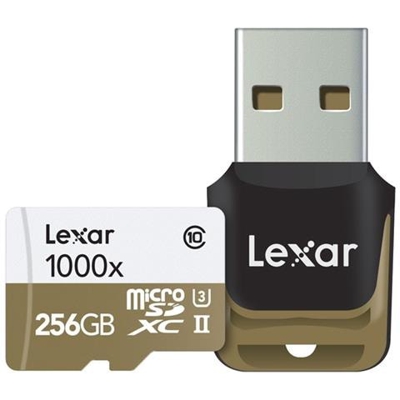 Scheda di Memoria MicroSDXC con Adattatore SD Capacità 256 GB Classe 10 / UHS-II Velocità 150 MB / s