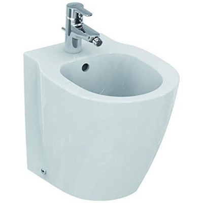 Bidet A Pavimento Filo Parete Connect Space E118901 - Bianco Monoforo A Magazzino