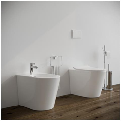 Bidet E Vaso Wc Surf Filo Muro In Ceramica Completo Di Sedile Softclose en oferta