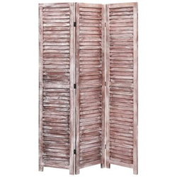 Divisorio A 3 Pannelli Marrone 105x165 Cm In Legno en oferta