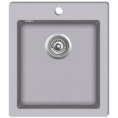 Lavandino Cucina Granito Grigio Solo Lavello Con Montaggio Sopra