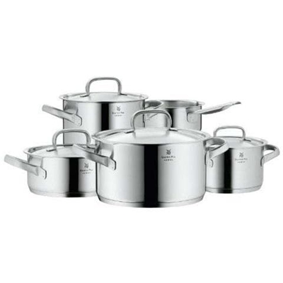 Batteria Pentole 5 pezzi gourmet plus acciaio inox 18/10