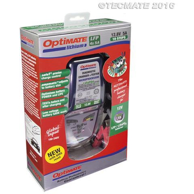 450156 Carica Batterie Optimate Lithium Litio Lifepo4 4s 5a 2-100ah Moto