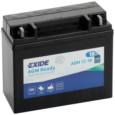 Exagm1218 Batteria 12v Bike Agm Ready 18 Ah 250 A