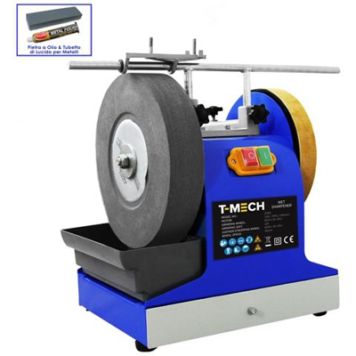 Affilatrice Ad Acqua Con Potente Mola Affila Lame E Coramella A Disco In Pelle