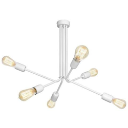 Lampada A Sospensione Scorpius White, Lampadario, Da Soffitto, Bianco In Metallo, 64 X 64 X 51 Cm, 6 X E27, 60w en oferta