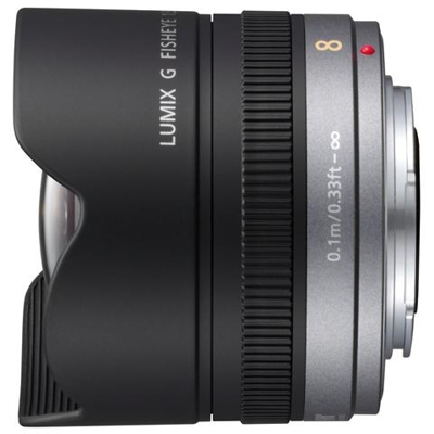 Fisheye 8 mm F / 3.5 Attacco Micro Quattro Terzi