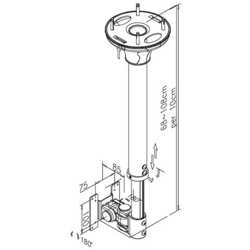 Ceiling Mount 10-30in Tilt / Rot / Wht. Max 12kg. Vesa75x75to200x100mm en oferta