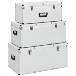 Valigette 3 Pz In Alluminio Argento precio