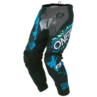 Pantaloni Mx Bambino Oneal 2019 Element Villain Grigio (26 = 66cm Bambino, Nero)