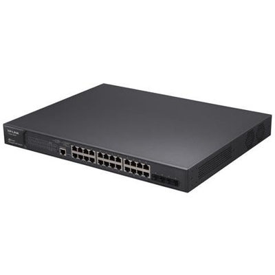 Switch T2600G-28MPS con 24 Porte Gigabit Ethernet + 4 x SFP Colore Nero