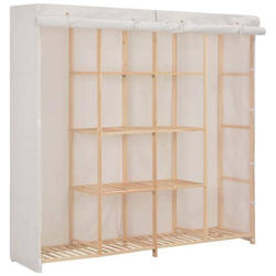 Armadio Bianco 173x40x170 Cm In Tessuto precio