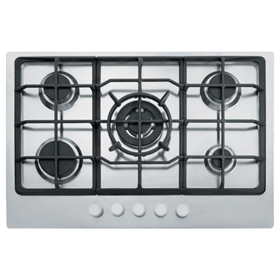 Piano Cottura Neptune 750 FHNE7554GTCXTC a Gas 5 Fuochi Gas Colore Acciaio Inox