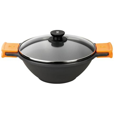 Wok Antiaderente con Coperchio Diametro 32cm - Linea Efficient