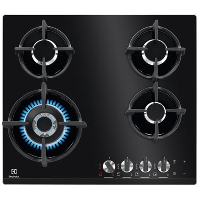 Piano Cottura PVN64FUOV a Gas 4 Fuochi Gas Colore Nero