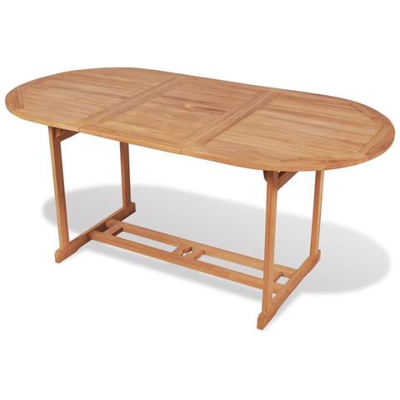 Tavolo Da Pranzo Da Esterno 180x90x75 Cm Teak