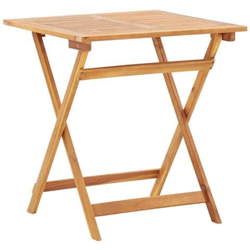 Tavolo Da Giardino Pieghevole 70x70x75 Cm In Massello D'acacia en oferta