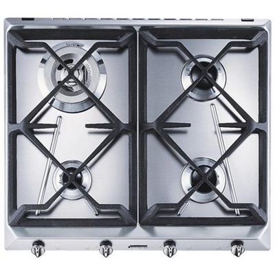 Piano Cottura SRV564GH3 a Gas 4 Fuochi da 60 cm Colore Inox Serie Contemporanea con FSD