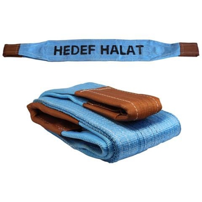 8 Dwt 6 Metri Di Lunghezza Imbracatura Rotonda Sollevamento Imbragatura Imbracatura Arricavo Da Polyster Con Anelli D'estremità Per Gru, Traino Blu