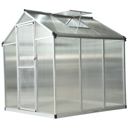 Serra Da Giardino Per Piante Tetto Apribile E Porta Scorrevole, Trasparente, 182 X 190 X 195 Cm en oferta