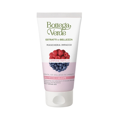 Estratti di bellezza - Maschera impacco - Lampone e Mirtillo