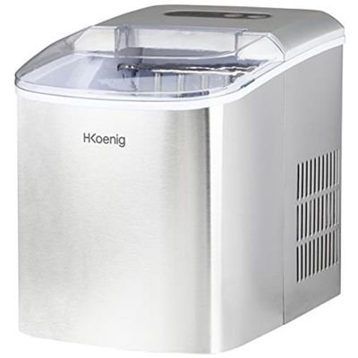 Kb14 Macchina Per Ghiaccio, Fabbricatore Cubetti 2 Misure, 12 Kg, Ciclo Produttivo 10-13 Minuti, Senza Impianto Idraulico, Acciaio Inox, 120w