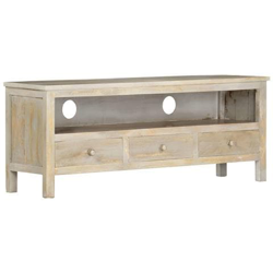Mobile Porta Tv Grigio 120x30x45 Cm In Legno Massello Di Mango precio