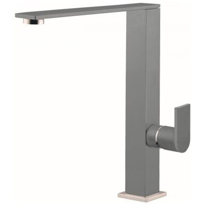 Miscelatore Monocomando con canna girevole Flat 21x25 cm Keratek Plus Light Grey 97