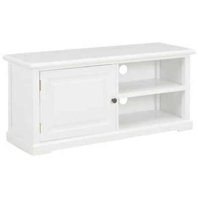 Mobile Porta Tv Bianco 90x30x40 Cm In Legno